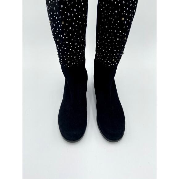 Stuart Weitzman 5050 Suede Embellished Studded Over The Knee Tall Boots size 7.5 - Picture 6 of 13